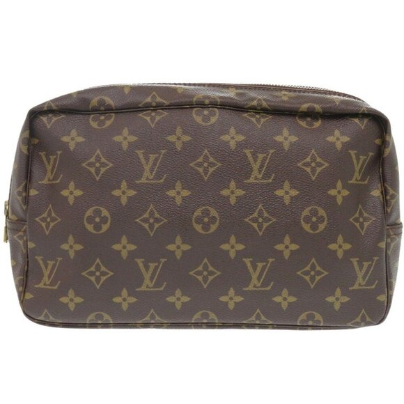 LOUIS VUITTON Brown Monogram Pouch - Picture 1 of 10